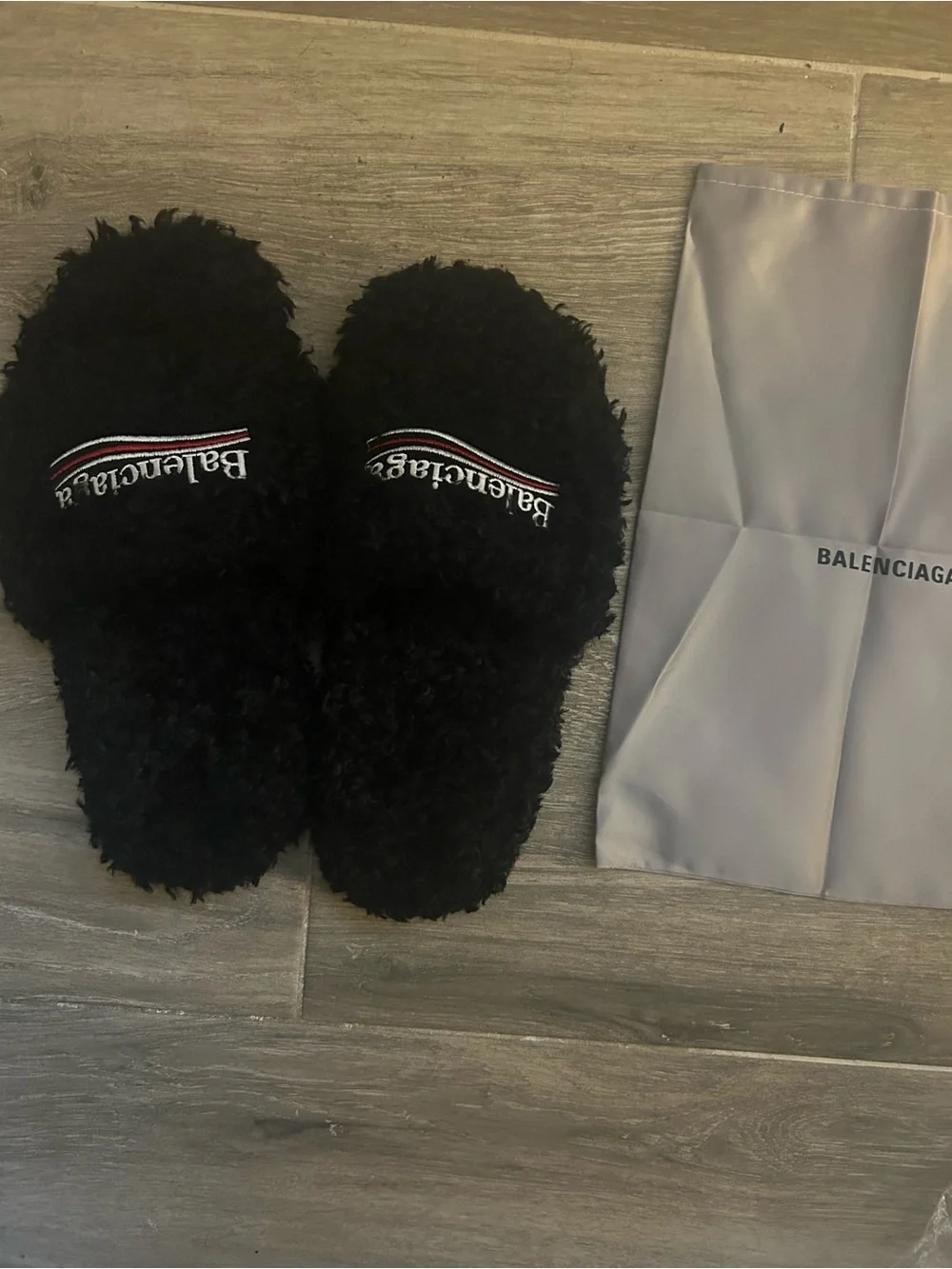 Balenciaga plush black